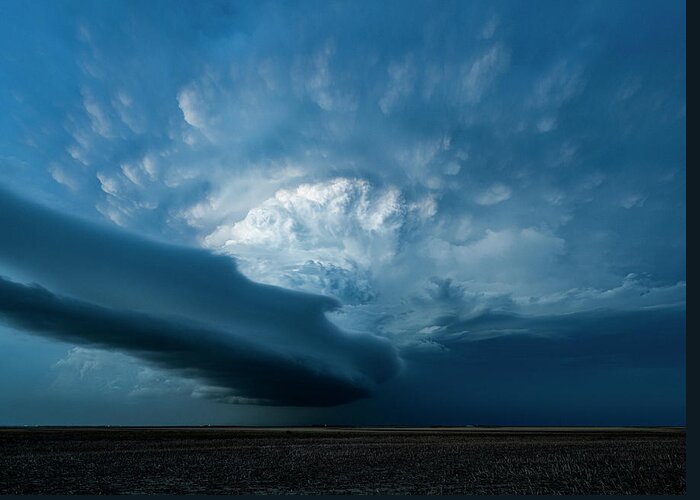 Supercell Greeting Card featuring the photograph Blue Hour Beauty by Marcus Hustedde