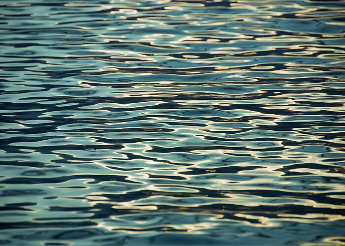 Abstract Water Greeting Card featuring the photograph Blue Ocean by Naomi Maya