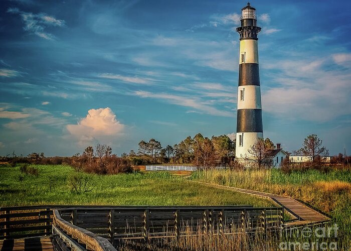 Atlantic Greeting Card featuring the photograph Bodie Island Lighthouse by Nick Zelinsky Jr