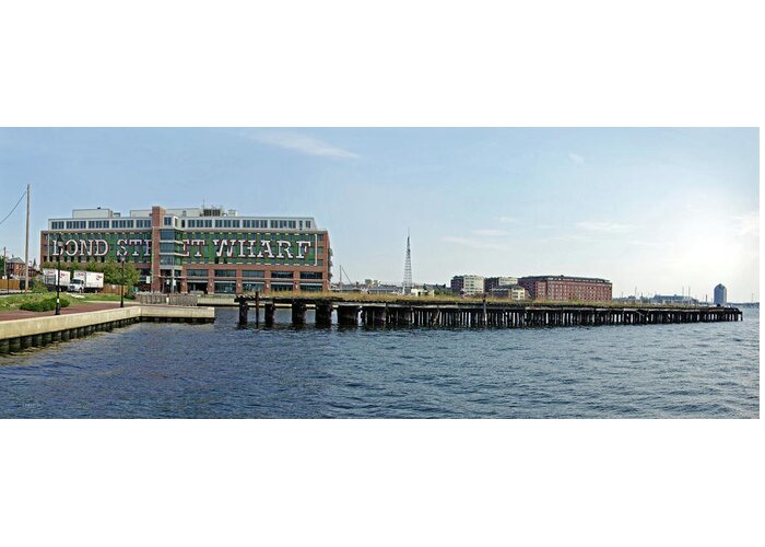 2d Greeting Card featuring the photograph Bond Street Wharf by Brian Wallace