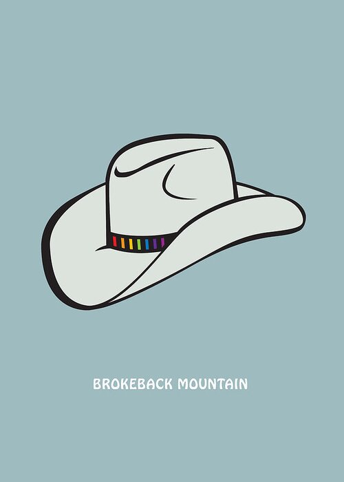 Movie Poster Greeting Card featuring the digital art Brokeback Mountain - Alternative Movie Poster by Movie Poster Boy