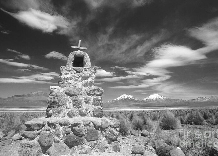 Bolivia Greeting Card featuring the photograph Cairn in the Bolivian altiplano by James Brunker