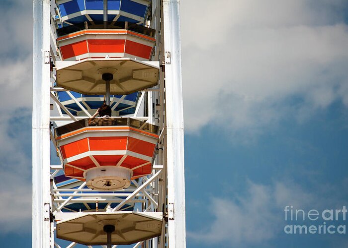 Calgary Greeting Card featuring the photograph Calgary Stampede Ferris Wheel by Wilko van de Kamp Fine Photo Art
