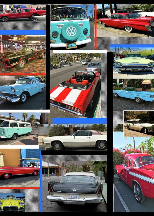 Cars Greeting Card featuring the photograph California Automobiles by Matthew Bamberg