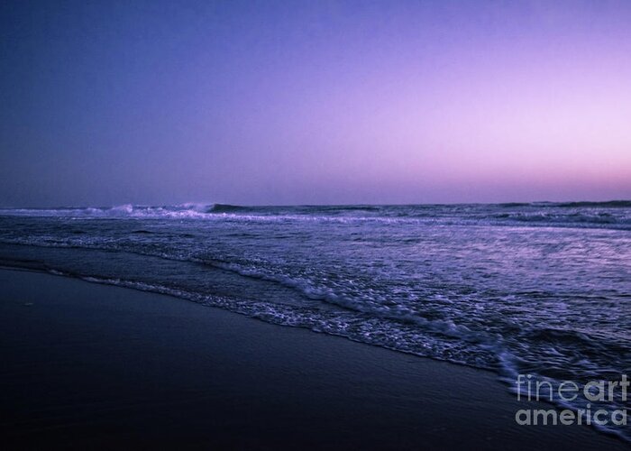 Europe Greeting Card featuring the photograph Calm night at the ocean by Hannes Cmarits