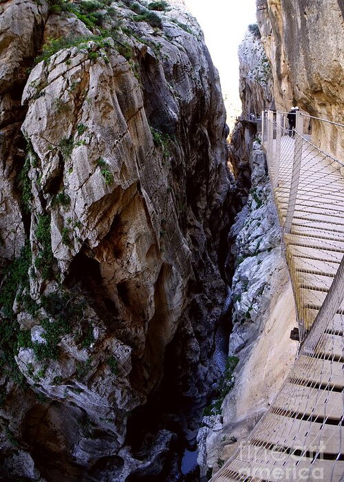  Greeting Card featuring the photograph Caminito del Rey - 1 by Tony Lee