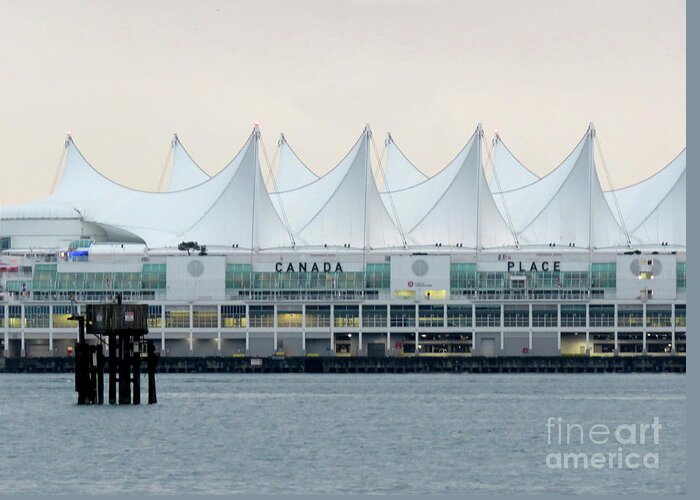 Canada Place Greeting Card featuring the photograph Canada Place by Mary Mikawoz
