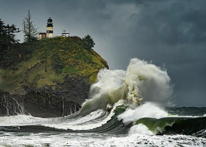 Oregon Greeting Card featuring the photograph Cape Disappointment by David Soldano