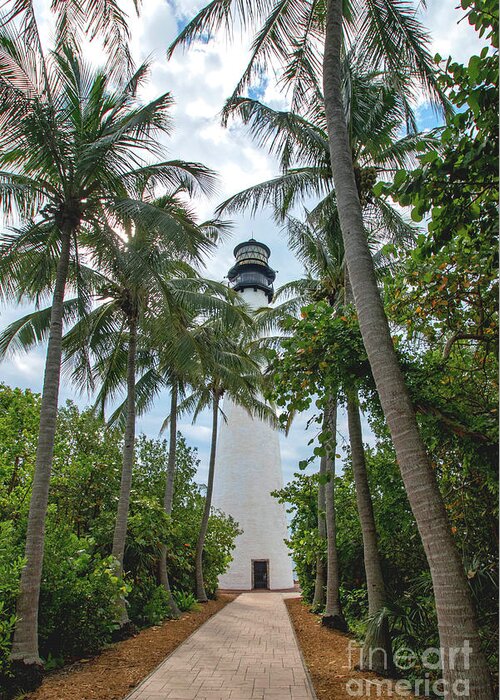 Cape Greeting Card featuring the photograph Cape Florida Lighthouse on Key Biscayne by Beachtown Views