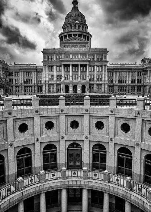 Architecture Greeting Card featuring the photograph Capitol Building Austin by Mike-Hope by Mike-Hope
