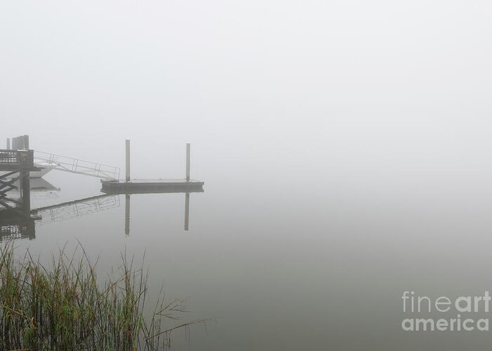 Fog Greeting Card featuring the photograph Carolina Ocean Fog by Dale Powell