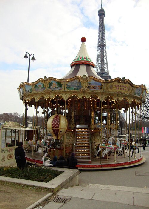 Carousel Greeting Card featuring the photograph Carrousel de Paris by Roxy Rich