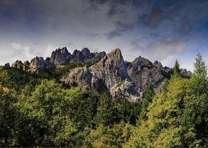 Castle Crags Greeting Card featuring the photograph Castle Crags by Ryan Workman Photography