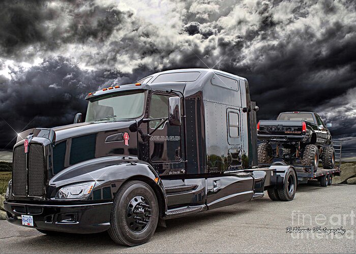 Big Rigs Greeting Card featuring the photograph Catr1541-21 by Randy Harris