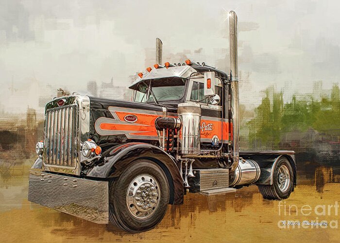 Big Rigs Greeting Card featuring the photograph Catr9318-19 by Randy Harris