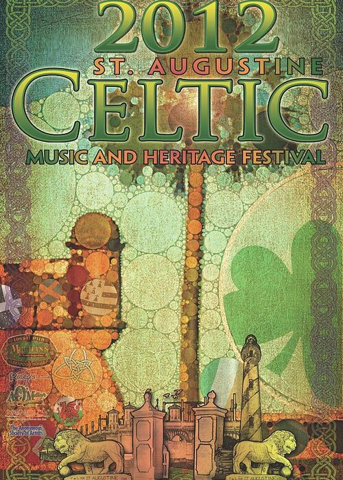 Poster Greeting Card featuring the digital art Celtic Festival Poster by Scott Waters