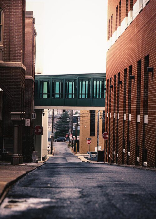 Allentown Greeting Card featuring the photograph Center City Allentown Alleyway by Jason Fink