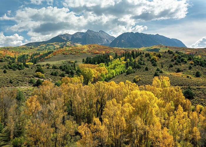 Colorado Greeting Card featuring the photograph Chair Mountain Autumn by Aaron Spong