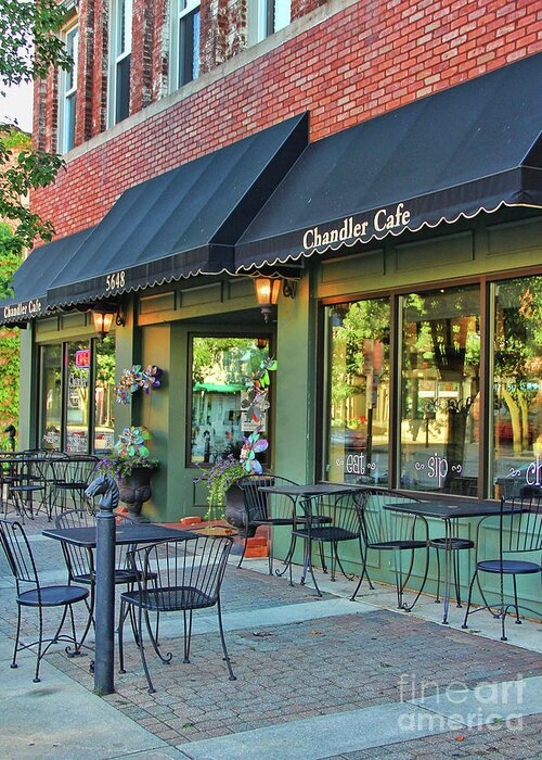 Chandler Cafe Greeting Card featuring the photograph Chandler Cafe-Sylvania by Jack Schultz
