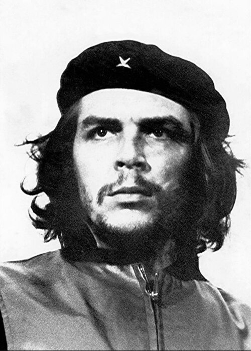 Che Greeting Card featuring the photograph Che Guevara Iconic Portrait - 1960 by War Is Hell Store