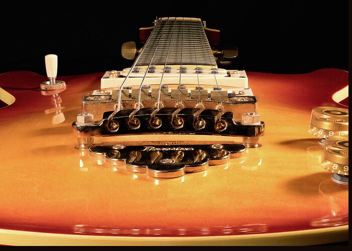 Instrument Greeting Card featuring the photograph Cherry Sunburst by Steven Nelson