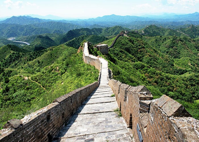 Asia Greeting Card featuring the photograph China 10 MKm2 Collection - Great Wall of China X V I I by Philippe HUGONNARD