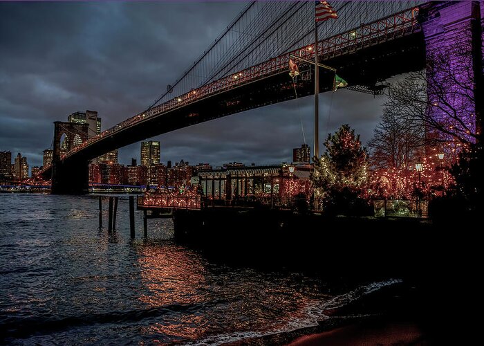 New York City Greeting Card featuring the photograph City Lights by Regina Muscarella