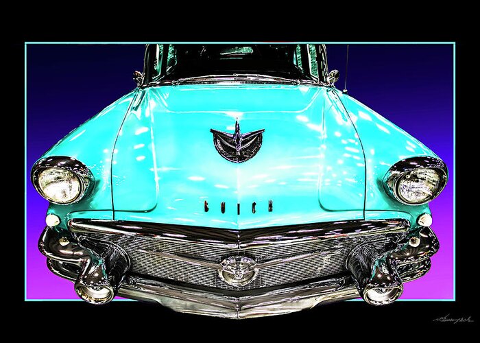 Color Greeting Card featuring the photograph Classic Cruising Buick -1 by Alan Hausenflock