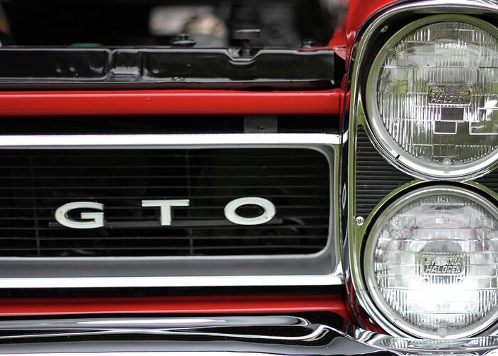 Classic Gto Front Greeting Card featuring the photograph Classic GTO Front by Dan Sproul