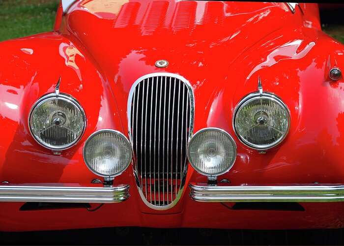 Automobiles Greeting Card featuring the photograph Classic Nose by John Schneider