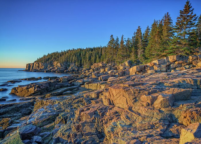 Mount Desert Island Greeting Card featuring the photograph Clear Morning in Acadia by Rick Berk