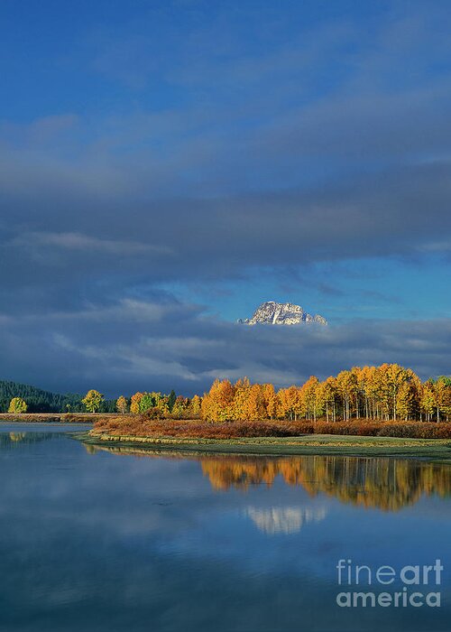 Dave Welling Greeting Card featuring the photograph Clearing Storm Oxbow Bend Grand Tetons Np by Dave Welling