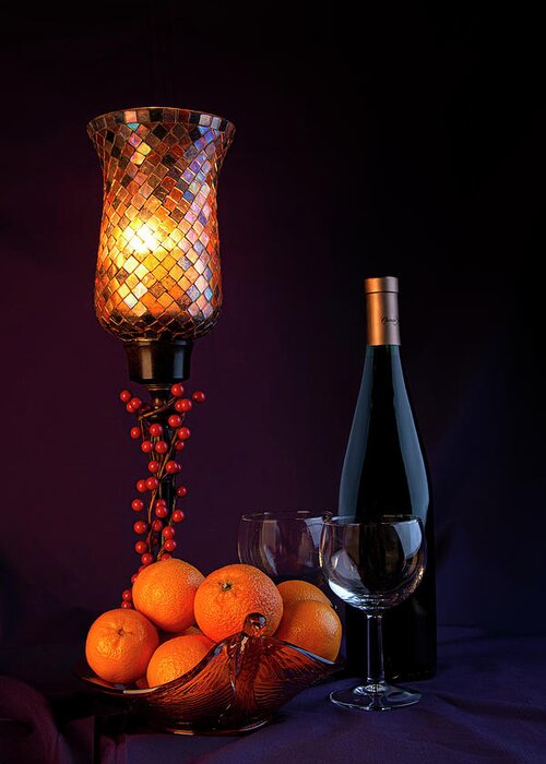 Fruit Greeting Card featuring the photograph Clementine Wine by Tom Mc Nemar