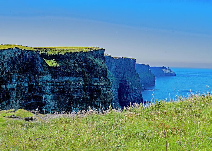 Ireland Greeting Card featuring the photograph Cliff of Moher No. 2 by Edward Shmunes