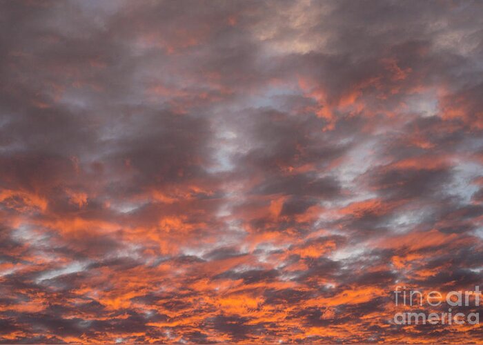 Maine Greeting Card featuring the photograph Clouds at Sunset by Alana Ranney
