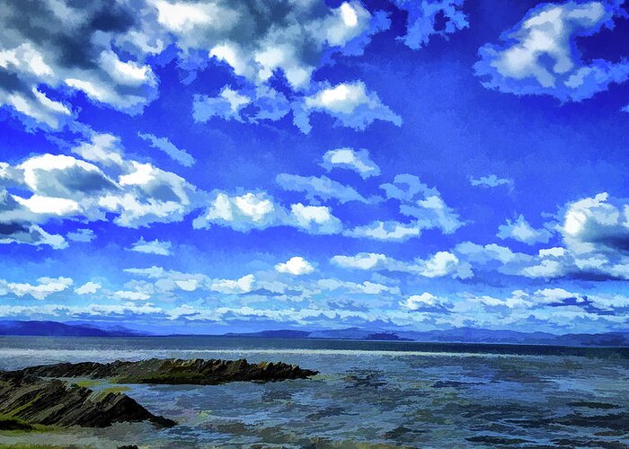 2016 Greeting Card featuring the photograph Clouds over St Lawrence by Monroe Payne