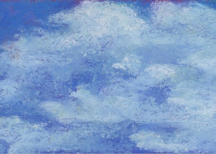 Cloudscape Greeting Card featuring the pastel Cloudscape on the Way to Key West by Anne Katzeff