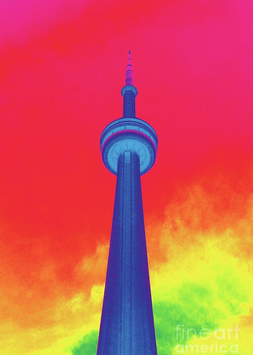 Canada Greeting Card featuring the photograph CN Tower by Mary Mikawoz