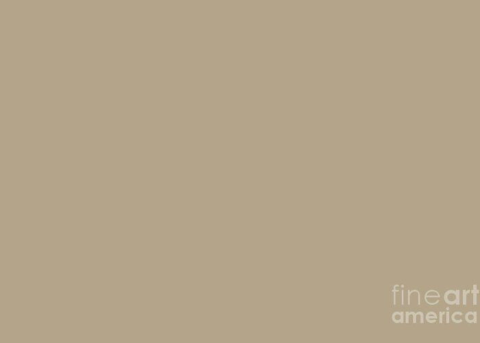 Beige Greeting Card featuring the digital art Coastal Calm Beige Solid Color Pairs Sherwin Williams Outerbanks SW 7534 by PIPA Fine Art - Simply Solid