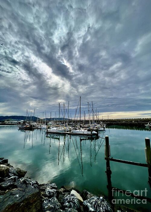 Australia Greeting Card featuring the photograph Coffs Harbour with yachts by Sheila Smart Fine Art Photography