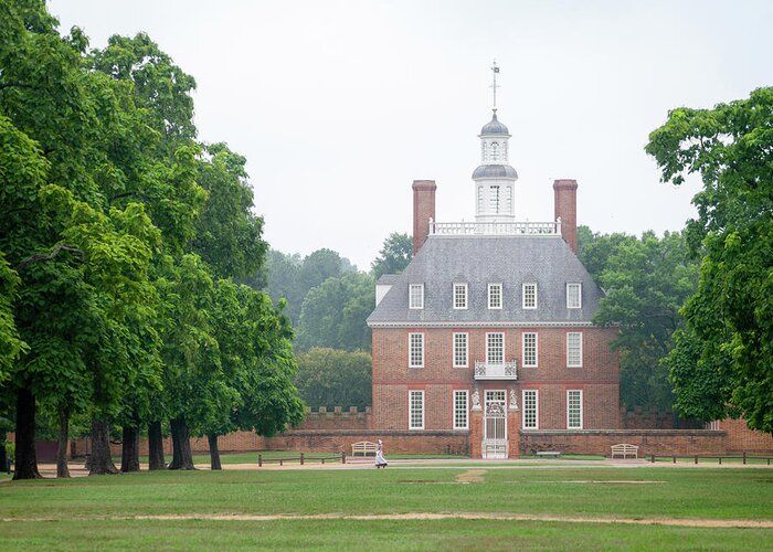 Colonial Williamsburg Greeting Card featuring the photograph Colonial Governor's Palace by Rachel Morrison