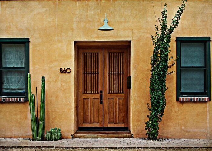 Doors Greeting Card featuring the photograph Color Me Yellow by Carmen Kern