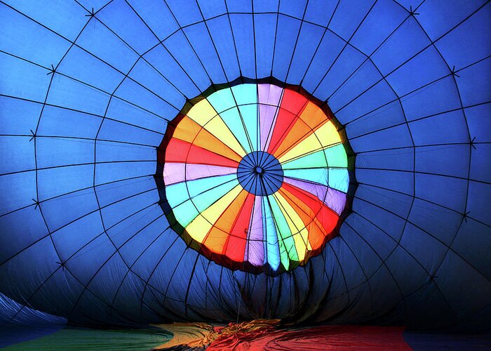 Hot Air Balloon Greeting Card featuring the photograph Color Wheel by Doug Sims