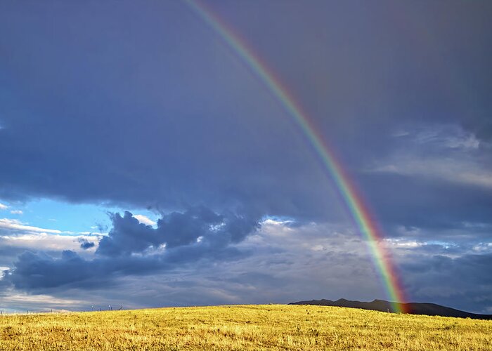 Rainbow Greeting Card featuring the photograph Colorado Rainbow by Bob Falcone