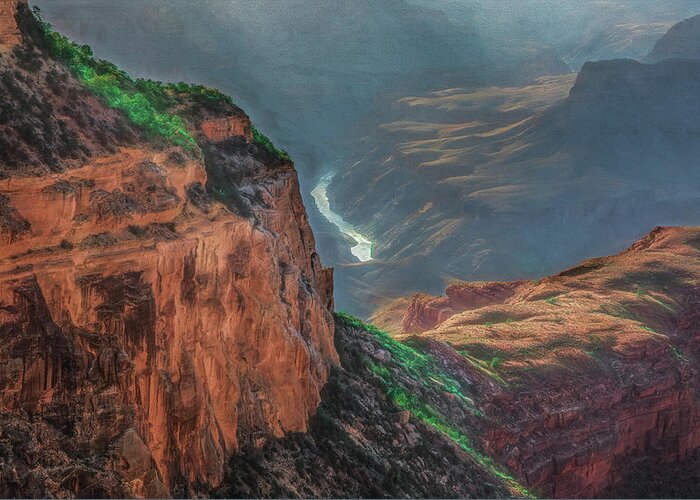 Grand Canyon Greeting Card featuring the photograph Colorado River View by Kevin Lane