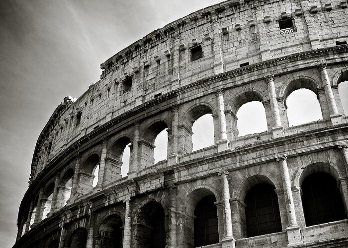 Colosseum Greeting Card featuring the photograph Colosseum by Dave Bowman