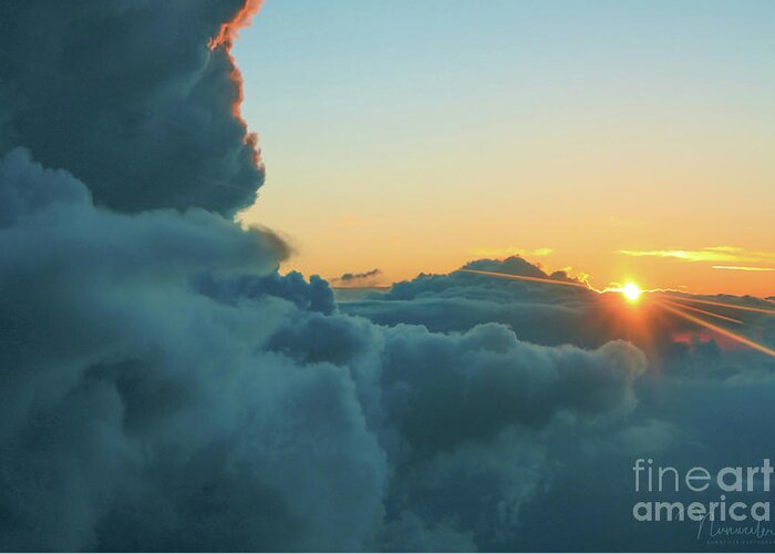 Above The Clouds Greeting Card featuring the photograph Coming Home by Nunweiler Photography