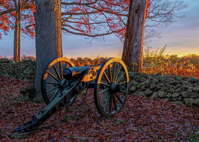 Sunrise Greeting Card featuring the photograph Gettysburg Sunrise by Rod Best