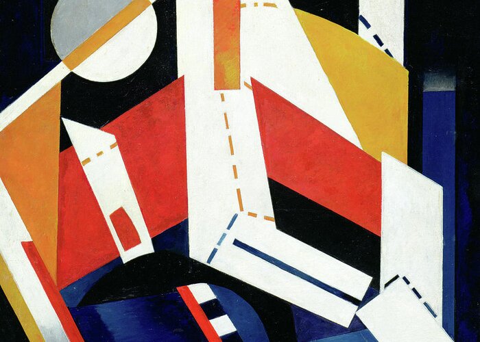 Cubist Art Greeting Card featuring the painting Construction, 1922-23 by Alexandra Alexandrovna Exter