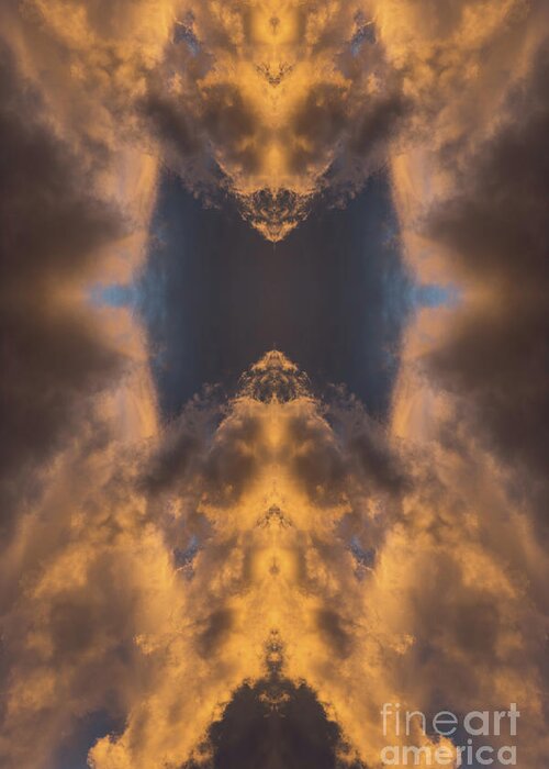 Clouds Greeting Card featuring the digital art Convergence of air and light by Adriana Mueller